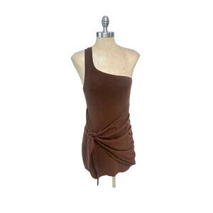 Runaway The Label Brown Bodycon Mini Dress XS